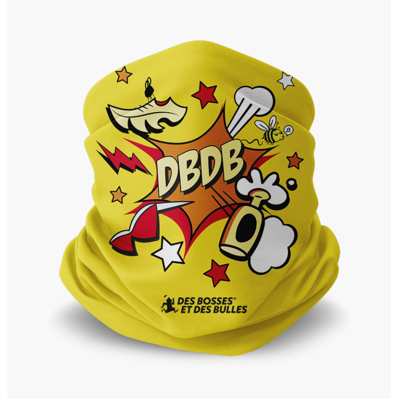 Tour de cou Des bosses et des Bulles Pop Jaune