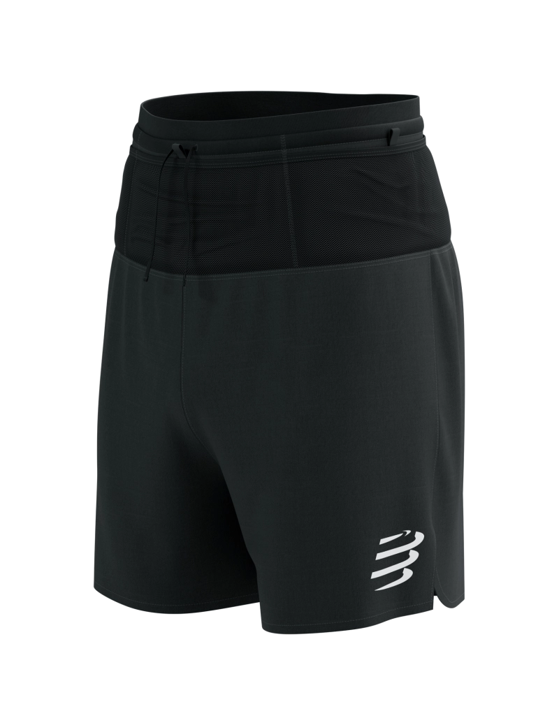 Short homme Compressport Trail Racing 2-In-1 Short noir - Clubinsport