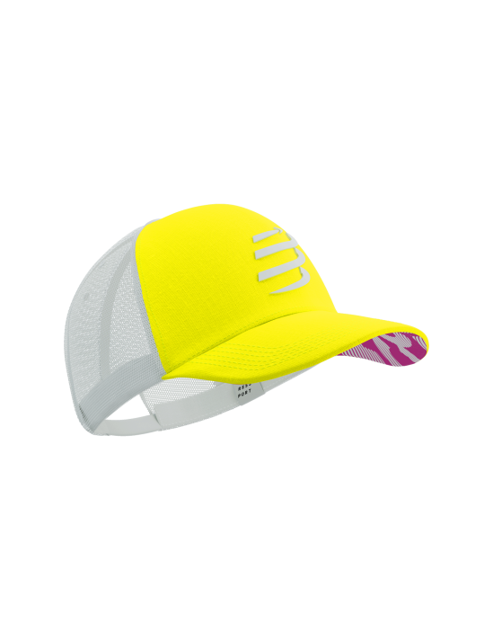 Casquette Compressport Safe jaune/blanc - Clubinsport