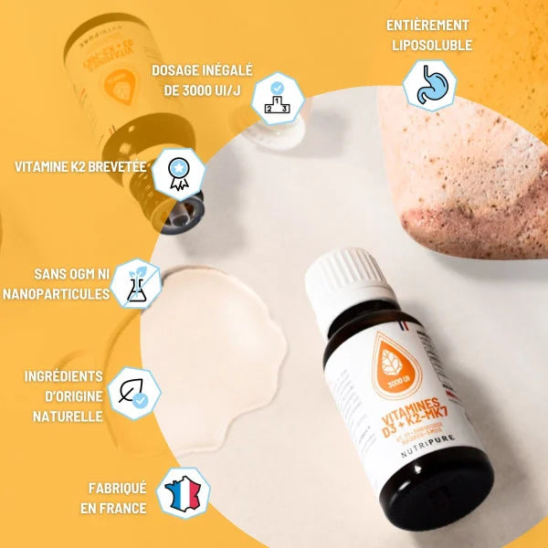 Vitamine D3 & k2 3000 Nutripure